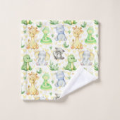 Joli Safari Animaux Serviettes De Bain Set (Gant de toilette)