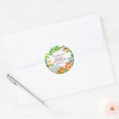 Joli Safari Jungle Baby shower Favoriser Sticker (Enveloppe)