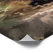 Joli Scottish Terrier Dog Art Imprimer Poster (Coin)