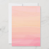 joli script Carte d'invitation de la douche de la (Dos)