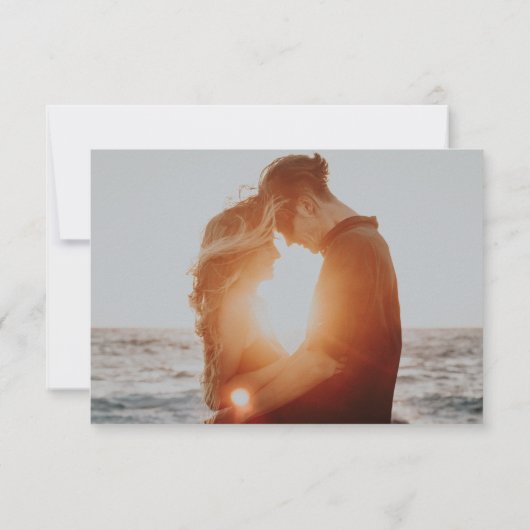 Joli Script Moderne | CARTE PHOTO MERCI (Dos)