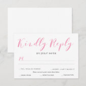Joli script RSVP | MARIAGE (Devant / Derrière)