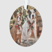 Joli Secourt de Noël Pitbull et America Bull Dog (devant)