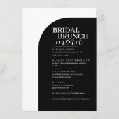 Joli serif texte minima Bridal Brunch Menu (Devant)