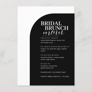 Joli serif texte minima Bridal Brunch Menu
