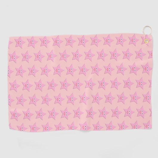 Joli Serviette de golf Rose Star (Horizontal)