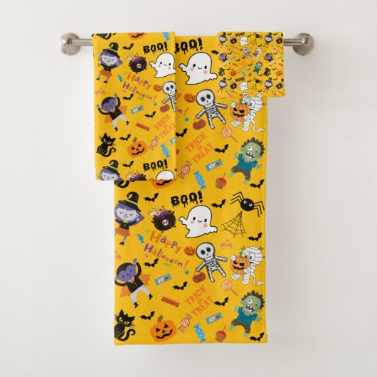 Joli set de serviettes Halloween (En situation)