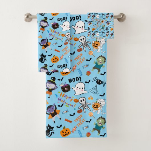 Joli set de serviettes Halloween (En situation)
