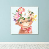 Joli singe de la jungle Impression acrylique (Insitu (Plancher de Bois))