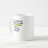 Joli Singe Mug Drôle Humour (Devant gauche)