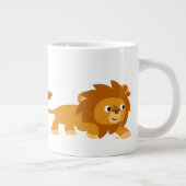 Joli Smart Cartoon Lion Jumbo Mug (Droite)