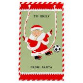 Joli Soccer Noël Petit Sac Cadeau (Devant)