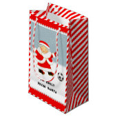 Joli Soccer Noël Petit Sac Cadeau (Devant Angle)
