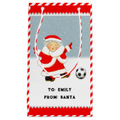 Joli Soccer Noël Petit Sac Cadeau (Devant)