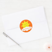 Joli Soleil & Nuage Ont Un Beau Jour Stickers Oran (Enveloppe)