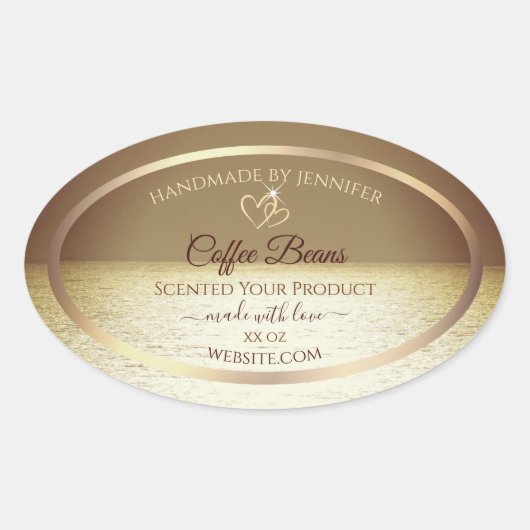 Joli soleil sur l'océan Design Étiquettes de produ (Devant)