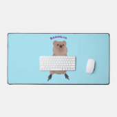 Joli sourire mignon dessin animé quokka (Clavier et souris)