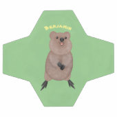 Joli sourire mignon dessin animé quokka (Plat)