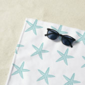 Joli Starfish Turquoise Serviette de plage personn (En situation)