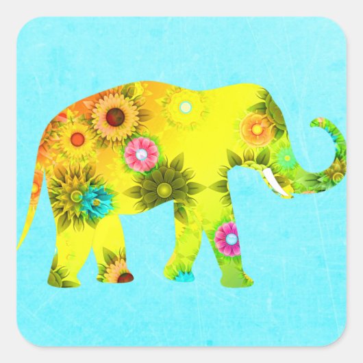 Joli Sticker Artsy Colorful Elephant (Devant)
