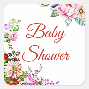 Joli Stickers Baby shower Floral Girl