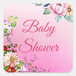 Joli Stickers Baby shower Floral Girl