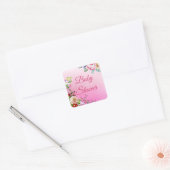 Joli Stickers Baby shower Floral Girl (Enveloppe)