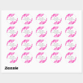 Joli Stickers Florals Magenta (Feuille)