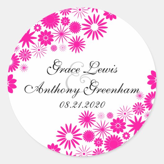 Joli Stickers Florals Magenta (Devant)