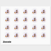 Joli Stickers Halloween sorcier (Feuille)