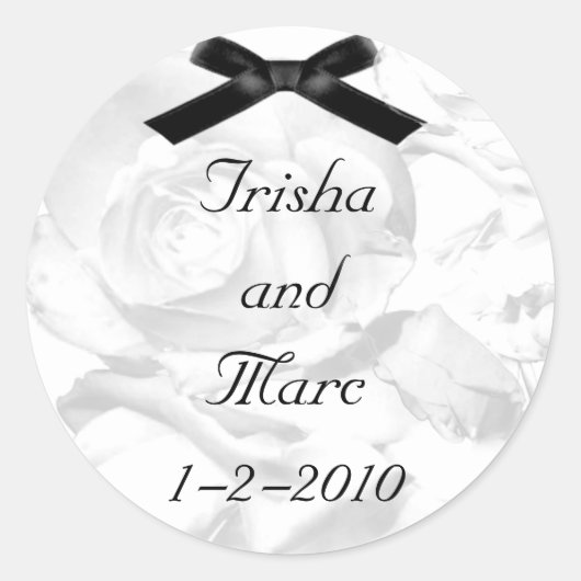 Joli Stickers Mariage Rose (Devant)