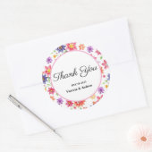 Joli Stickers Merci Floral (Enveloppe)
