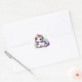 Joli Stickers Unicorne Aquarelle (Enveloppe)