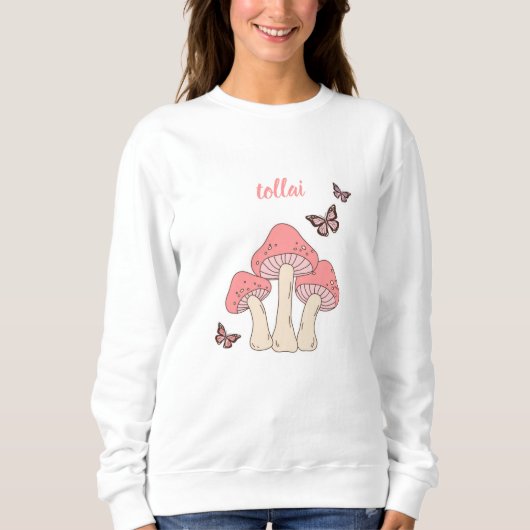 Joli Sweat Rose Champignon (Devant)