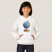 Joli T-Shirt Bébé Globe Terrestre 3D – Petit Explo (Devant entier)