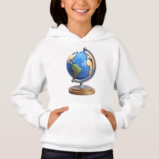 Joli T-Shirt Bébé Globe Terrestre 3D – Petit Explo (Devant)