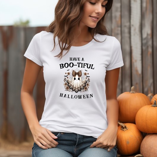 Joli T-Shirt boho Ghost Halloween