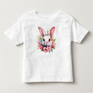Joli T-shirt cadeau de lapin de Pâques