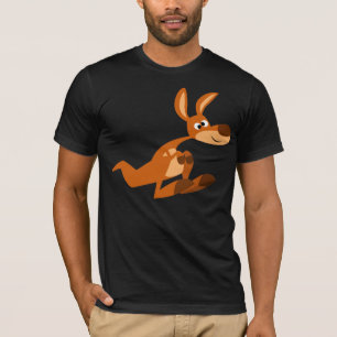 Joli T-shirt caricature Silly Kangaroo