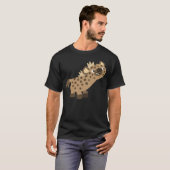 Joli T-shirt Cartoon Curieux Hyena (Devant entier)