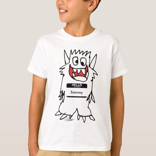 Joli T-shirt Cartoon Monster Boys (Devant)