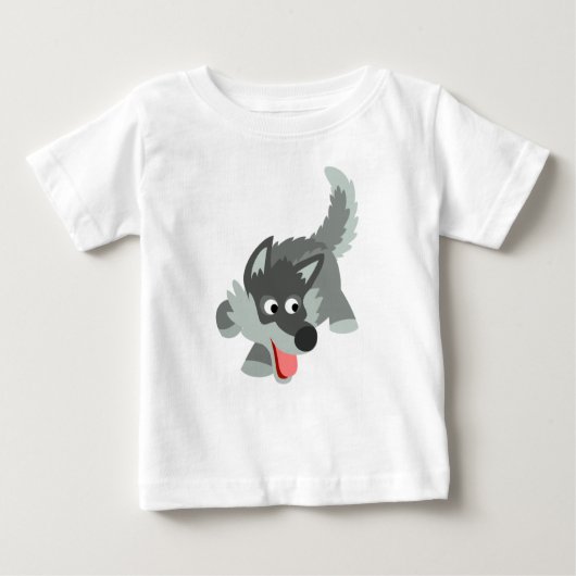 Joli T-shirt Cartoon Wolf Baby (Devant)