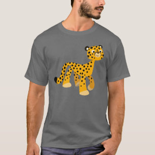 Joli T-Shirt Cheetah en caricature de promenade