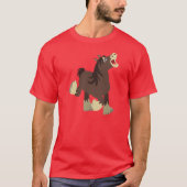 Joli T-Shirt Cheval Exubérant Cartoon Shire (Devant)