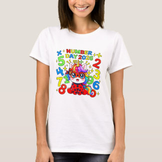 Joli T-shirt Chiffres Maths Coccinelle Journee des