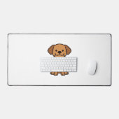 Joli T-shirt classique avec un chien en caricature (Clavier et souris)