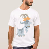 Joli T-shirt Cool caricature chèvre enfants (Devant)