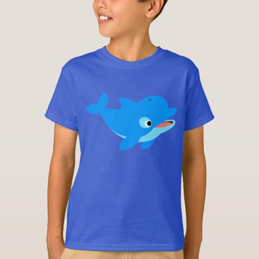 Joli T-shirt Dauphin Dauphin Curieux (Devant)