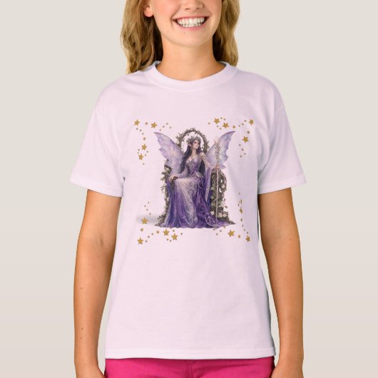 Joli T-Shirt de Fée Violette . (Devant)
