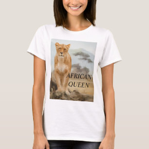 Joli T-shirt de la reine africaine